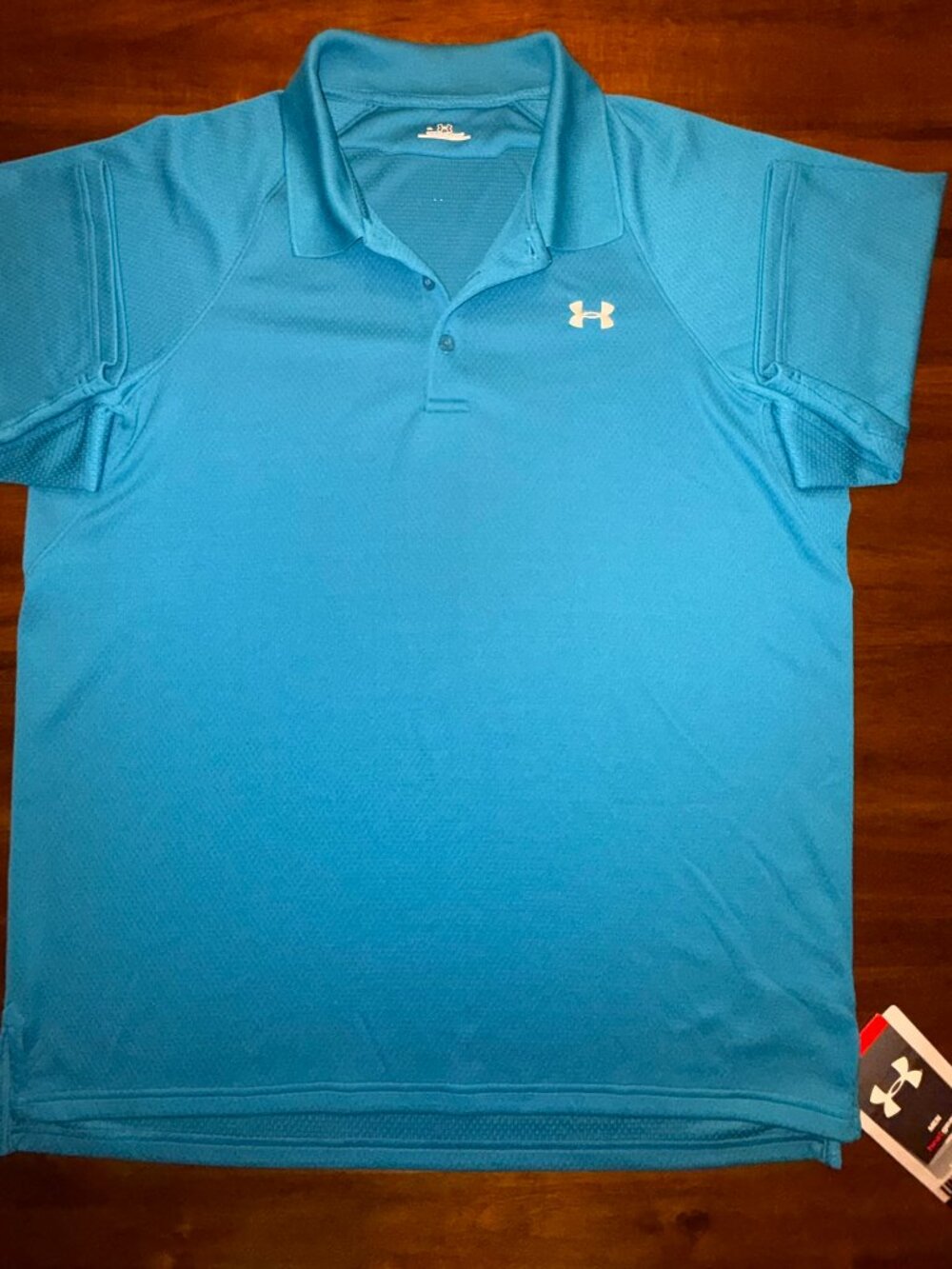 NEW $55 Under Armour Teal Golf / Polo Shirt - Size XL